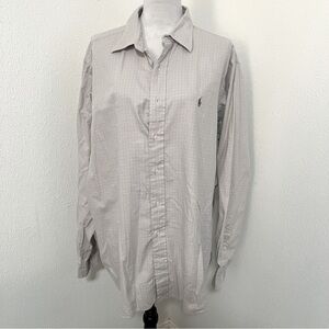 Polo Ralph Lauren Vintage 36/37 Andrew Long Sleeve Button Up Shirt 100% Cotton